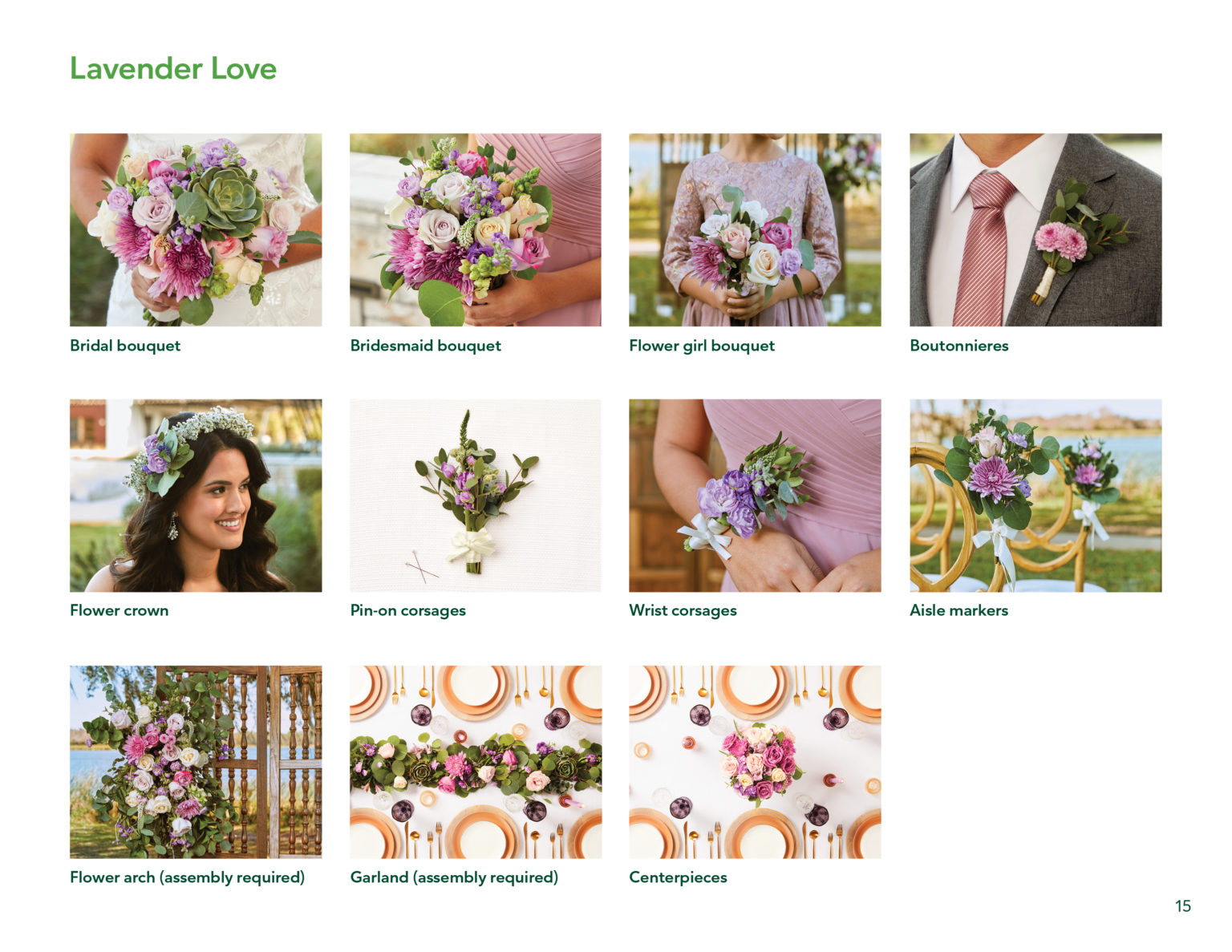 Floral brochure