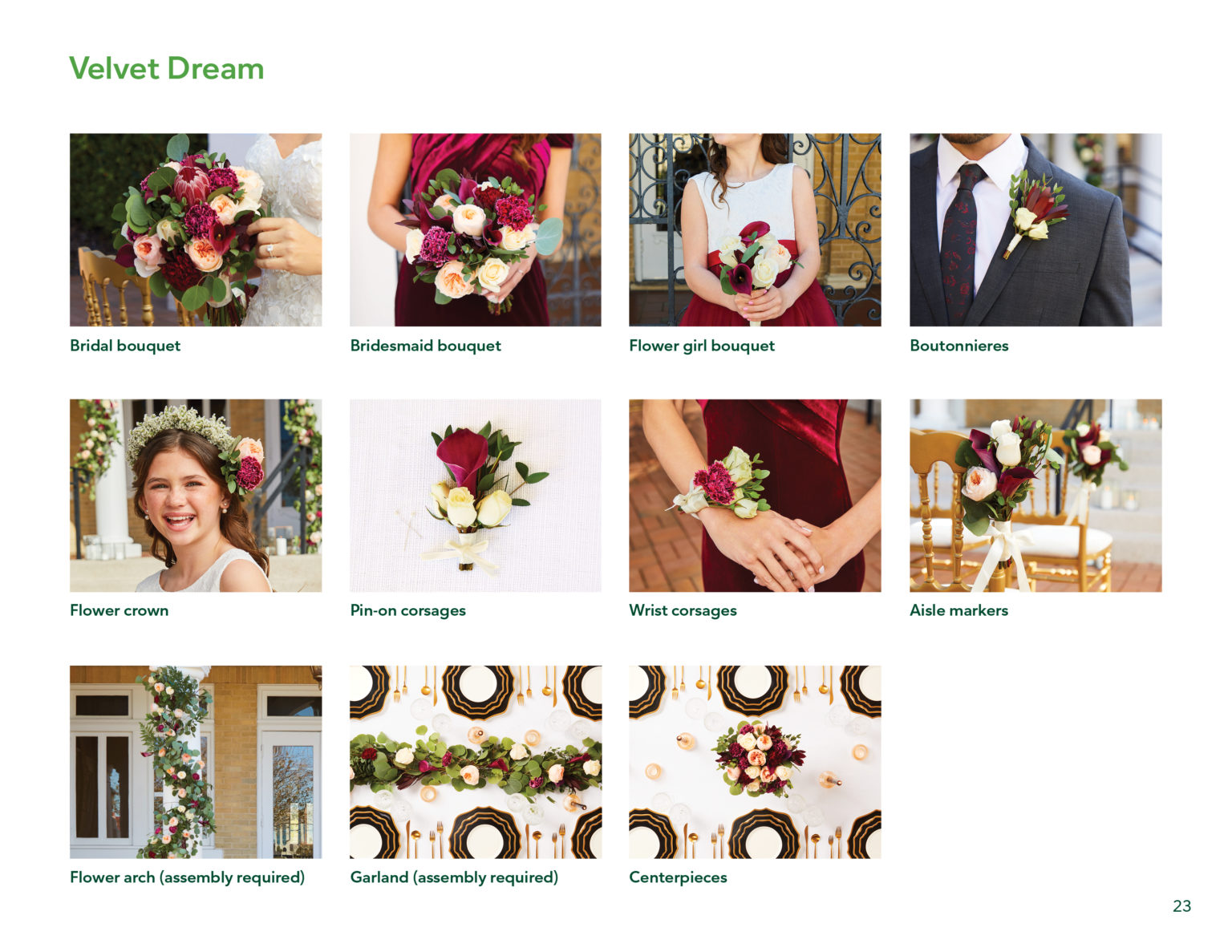 Floral brochure