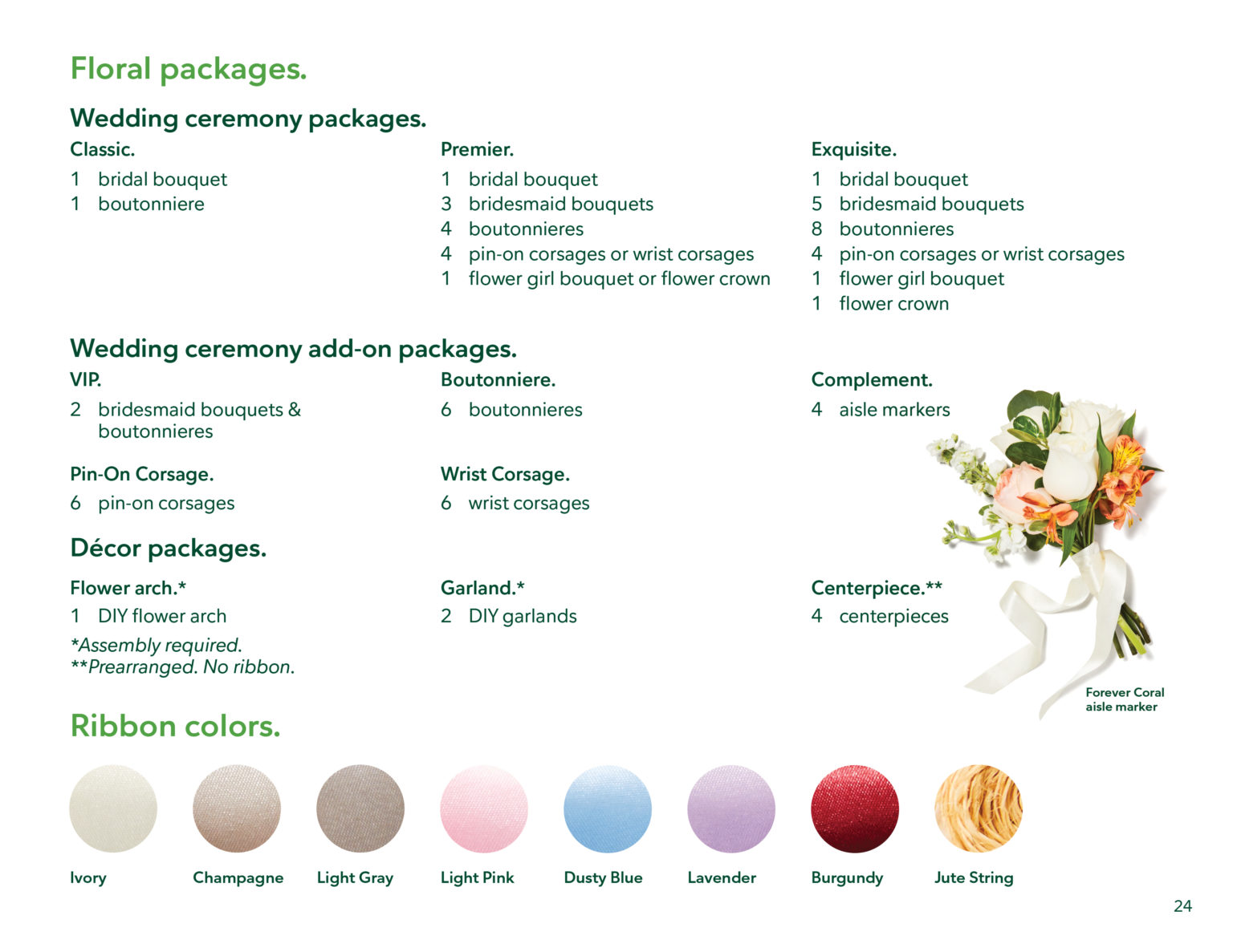 Floral brochure