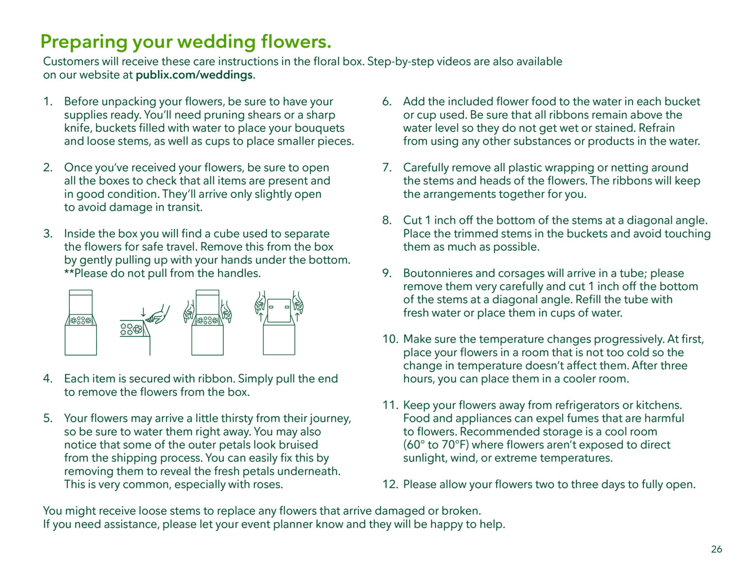 Floral brochure