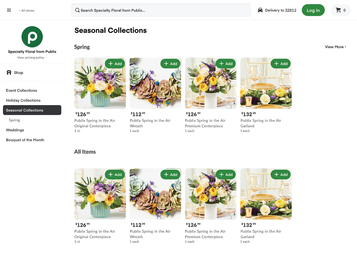 Seasonal collections