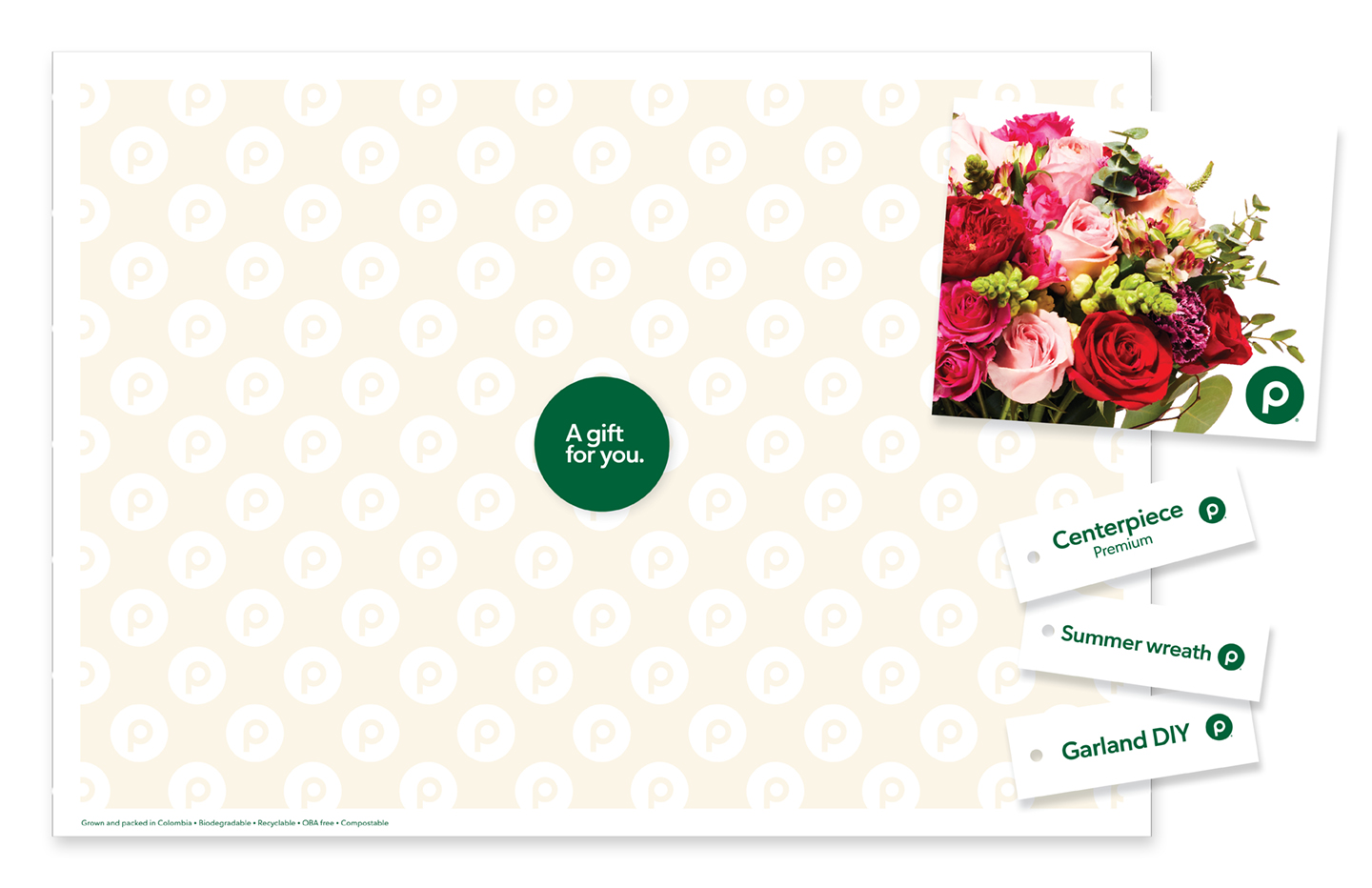 Floral print channels
