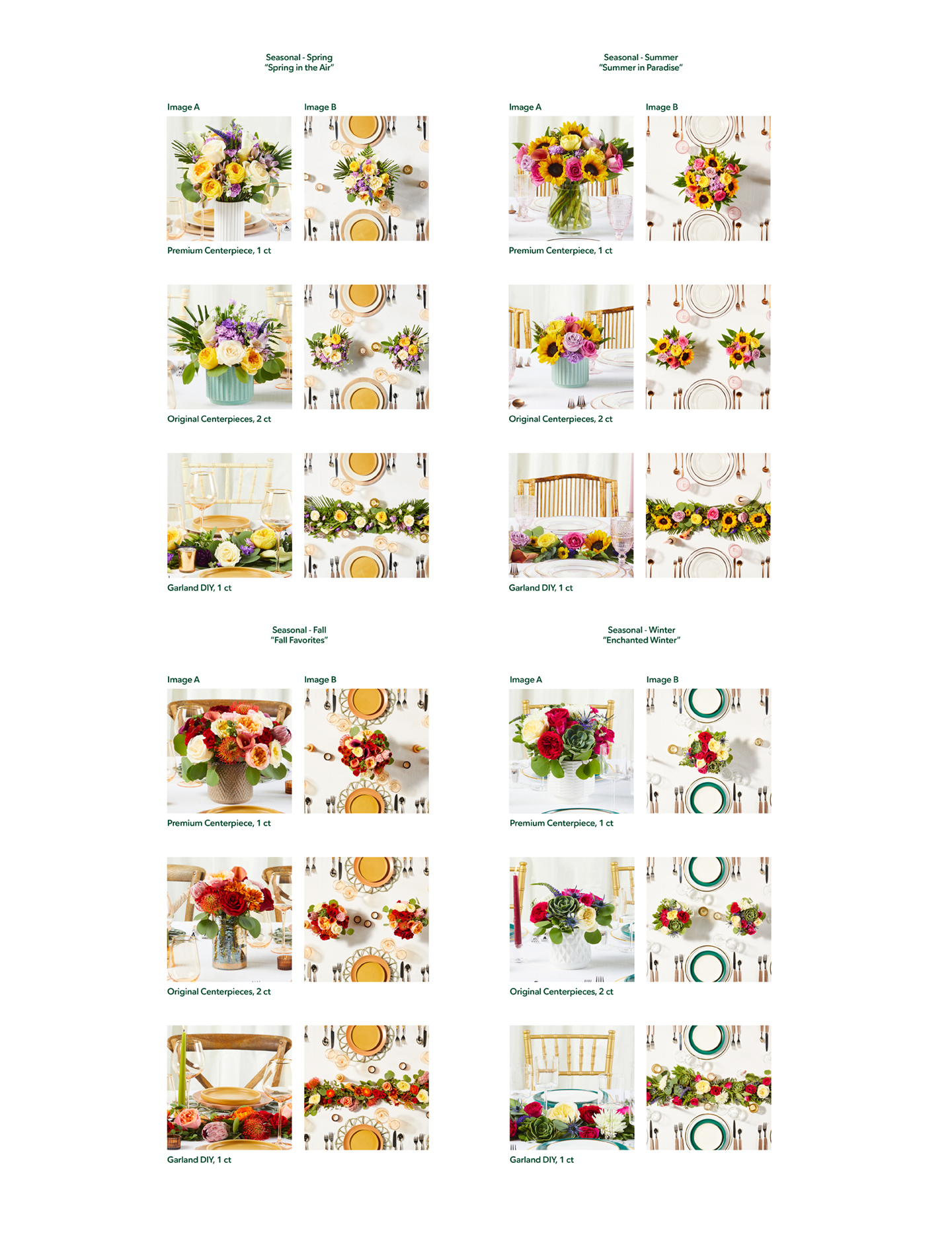 Seasonal collections
