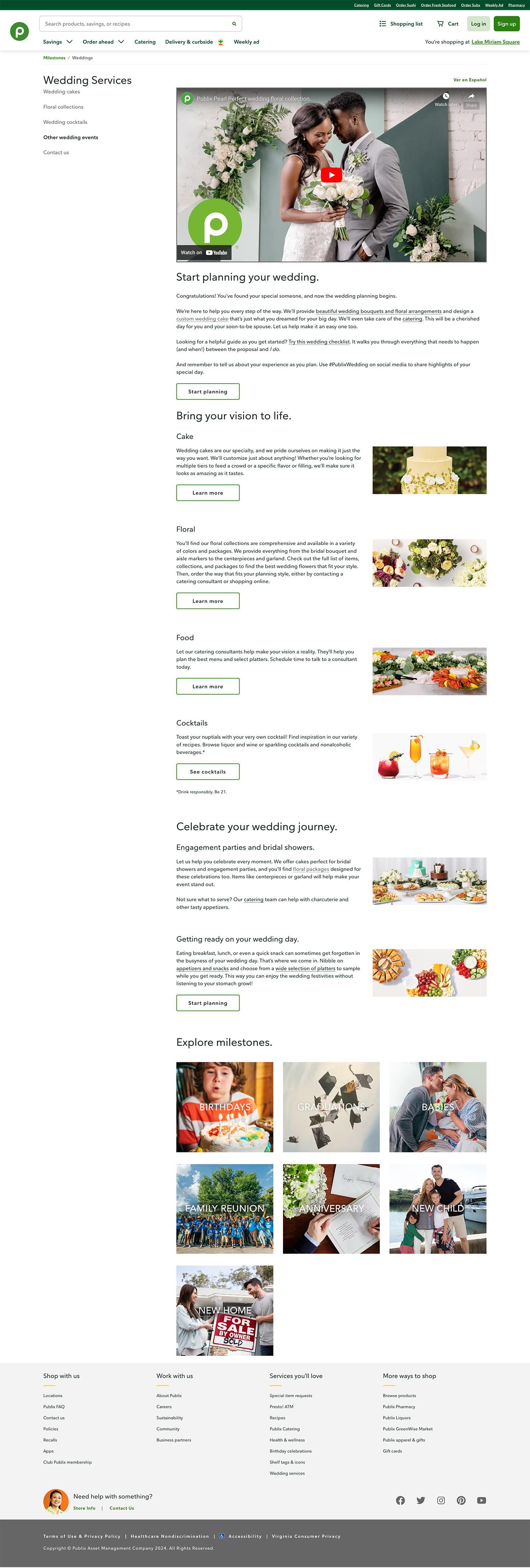 Wedding services